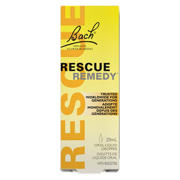 Box&Bottle of Bach RescueDrops 20ml