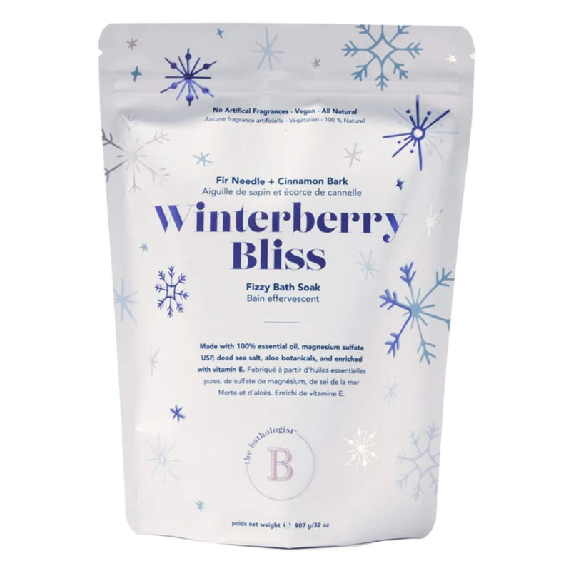 Bag of Bathologist WinterberryBliss FizzyBathSoak 907g