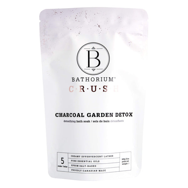 Bag of Bathorium CharcoalGardenDetox BathCrush 600g