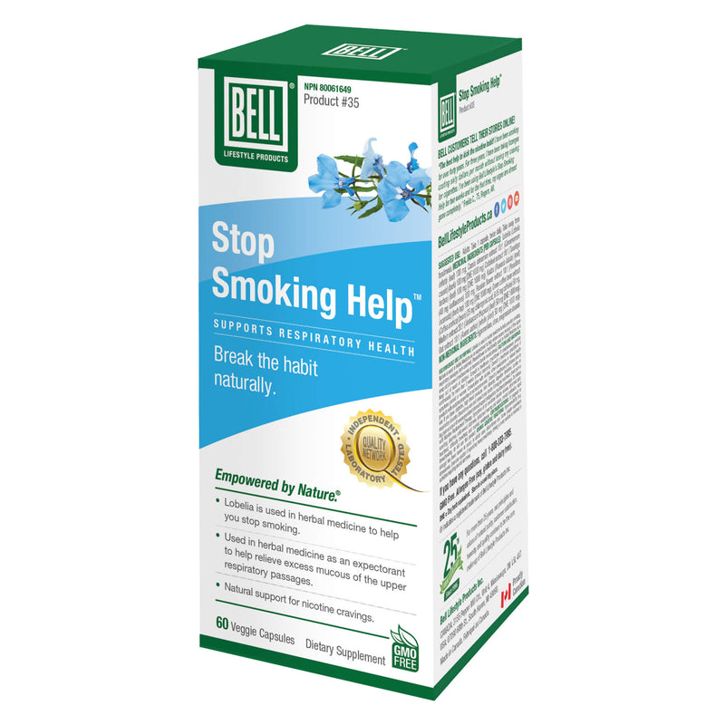 Box of Bell StopSmokingHelp 60Capsules
