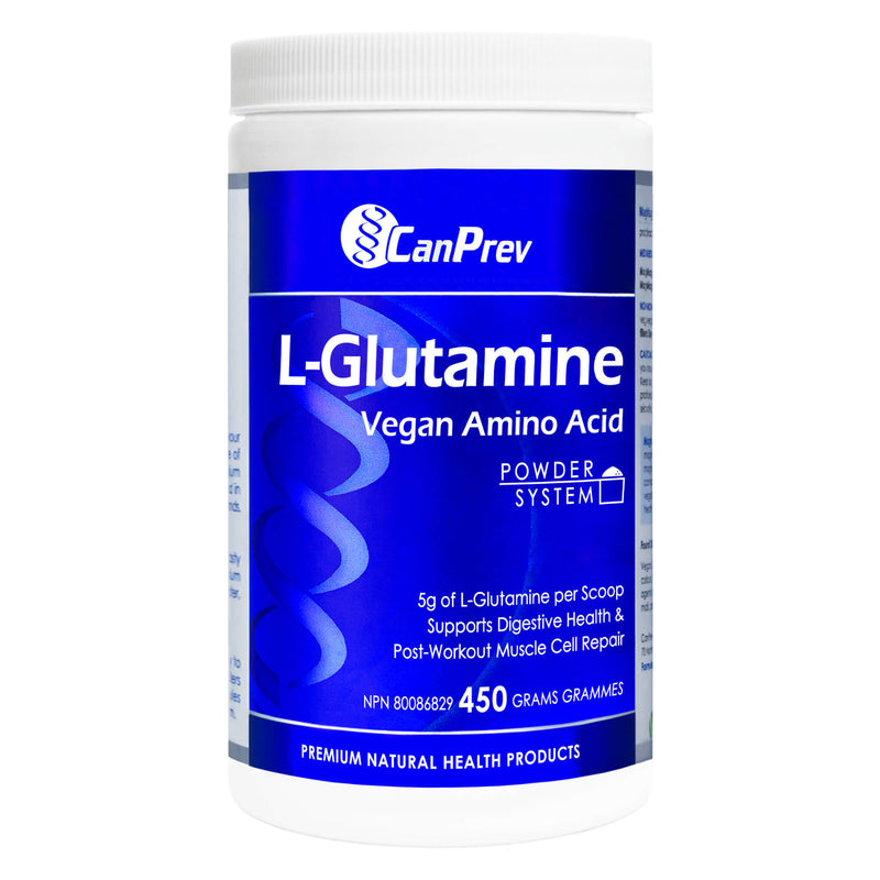 Tub of CanPrev L-Glutamine VeganAminoAcid 450g