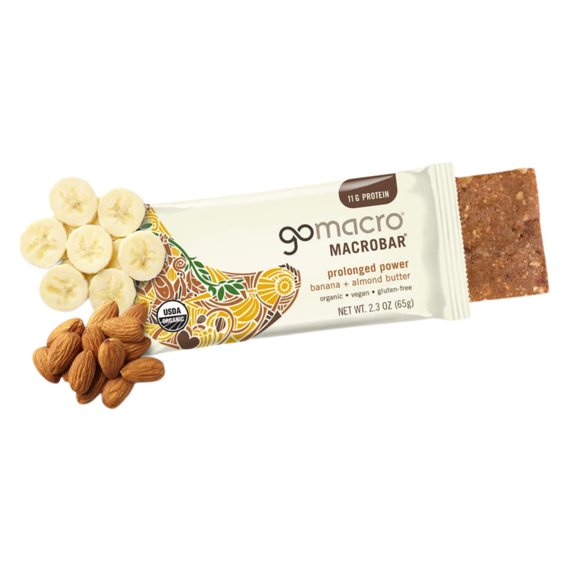 Package of GoMacro MacroBar Banana+AlmondButter 1Bar 65g