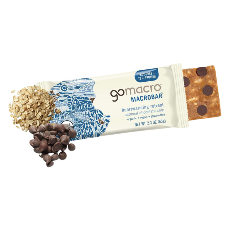 Package of GoMacro MacroBar OatmealChocolateChip 1Bar 65g