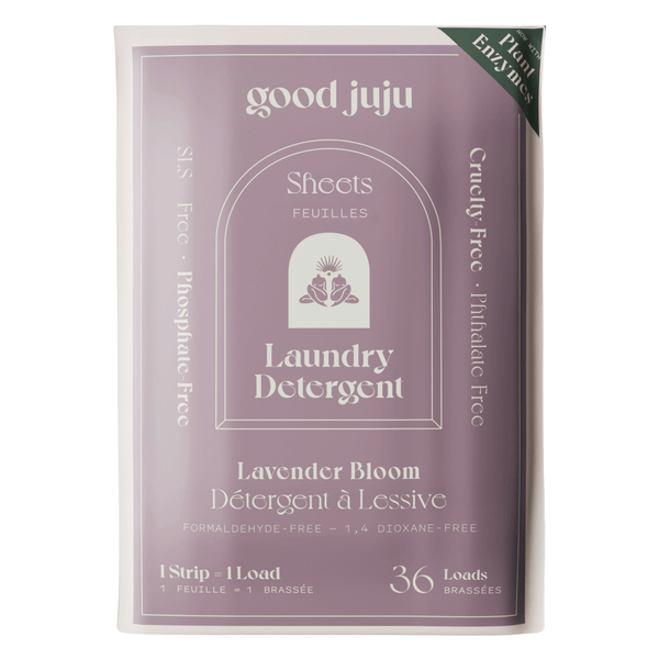 Package of GoodJuju LaundryDetergent LavenderBloom 1Strip=1Load 36Loads
