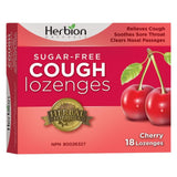 Box of Herbion CoughLozenges SugarFree Cherry 18pc