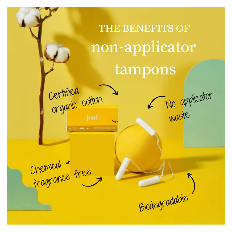 Joni Non-Applicator Tampons Regular Benefits
