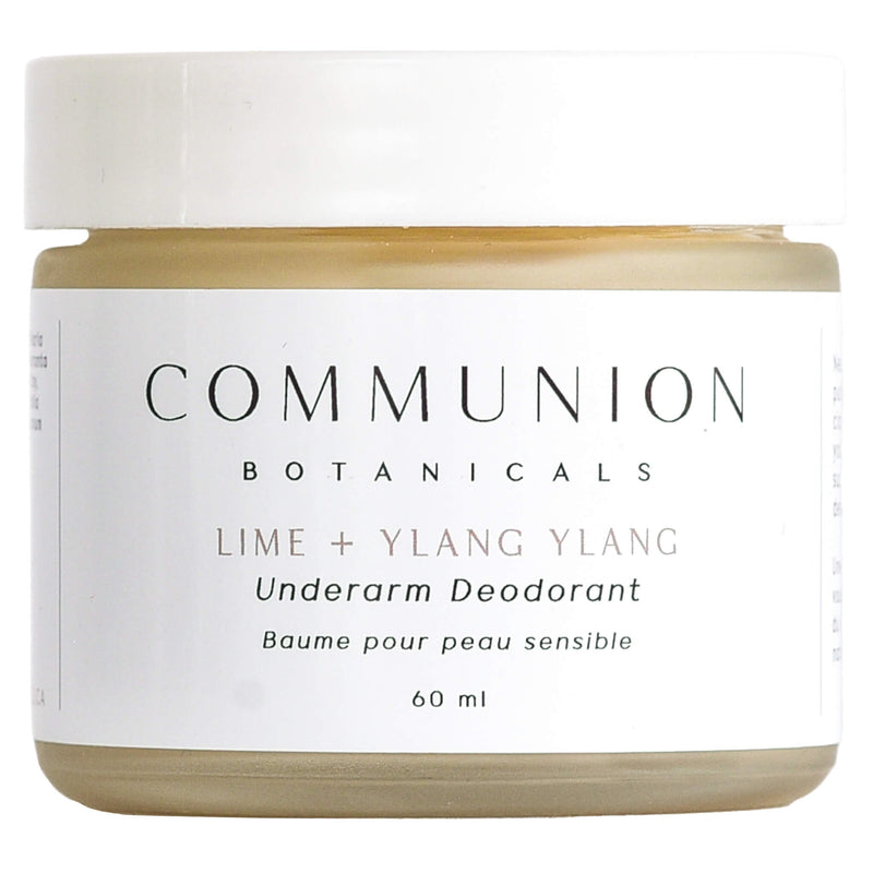 Jar of CommunionBotanicals Lime+YlangYlang UnderarmDeodorant 60ml