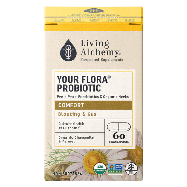 Box of LivingAlchemy YourFlora Comfort 60Capsules
