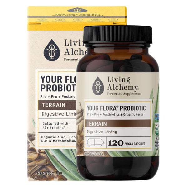 Box of LivingAlchemy YourFlora Terrain 120Capsules
