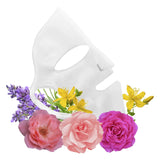 LivingLibations SkinHydrating SiliconeFaceMask PicturedWithFlowers 1pc