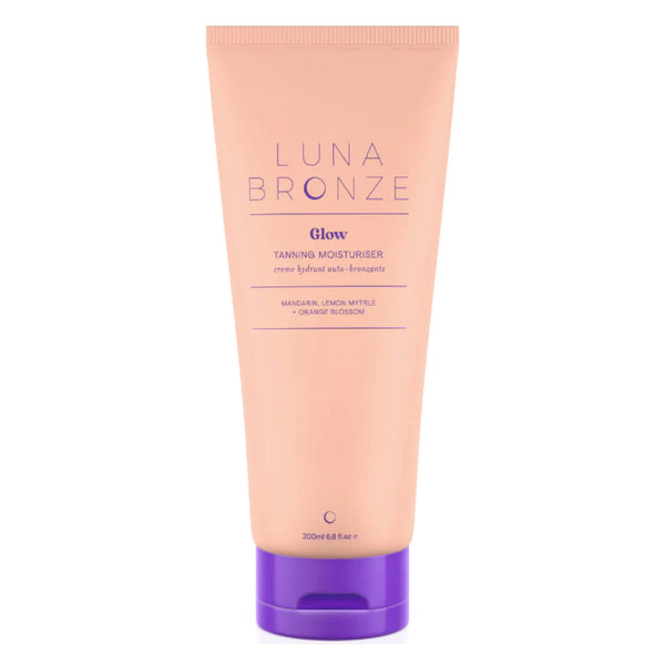 Bottle of LunaBronze GlowGradual TanningMoisturiser 200ml