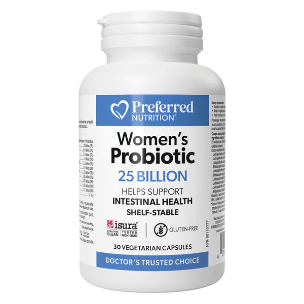 Bottle of Natural Factors Women's Probiotic 25 Billion - Shelf Stable 30 Vegetarian Capsules
