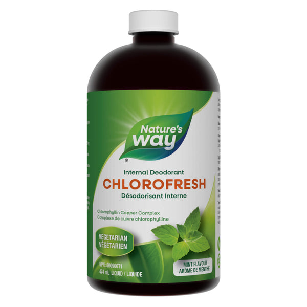 Bottle of Nature'sWay Chlorofresh MintFlavour 474ml