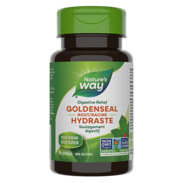 Bottle of Nature'sWay GoldensealRoot 50Capsules
