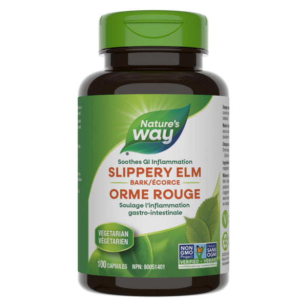 Bottle of Nature'sWay SlipperyElmBark 100Capsules