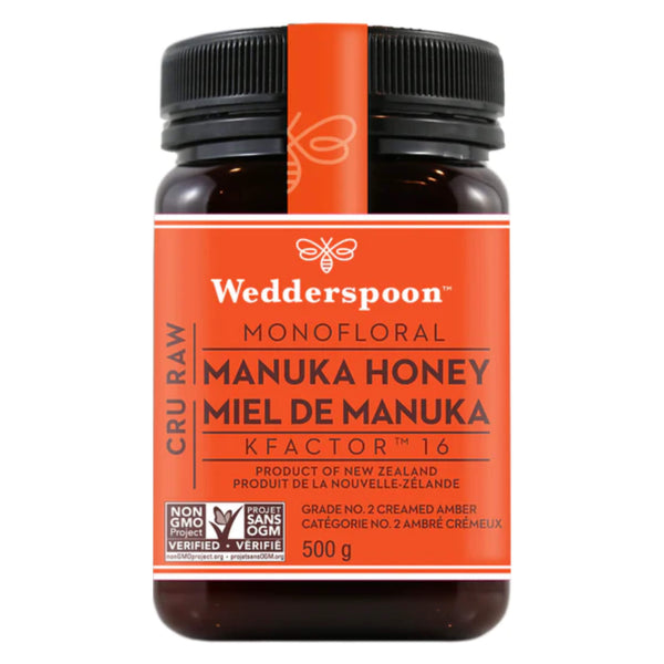 Wedderspoon RawManukaHoney KFactor16 500g