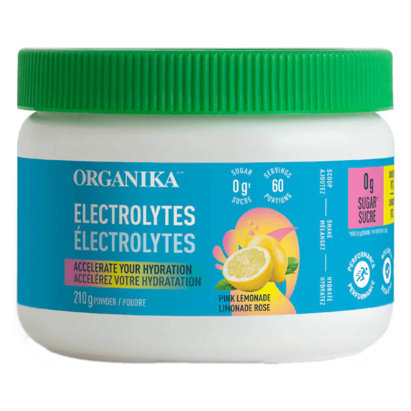 Tub of Organika Electrolytes PinkLemonade 60Servings 210gPowder