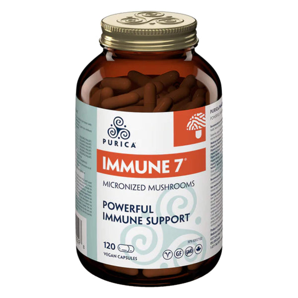 Bottle of Purica Immune7 120VeganCapsules
