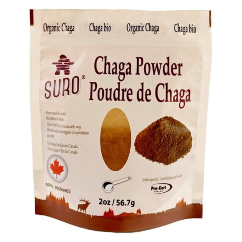 Bag of Suro OrganicChagaPowder 2oz/56.7g