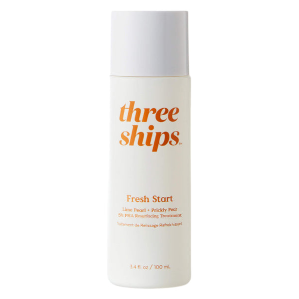 Tube of Three Ships Fresh Start Lime Pearl + Prickly Pear 5% PHA Resurfacing Treatment 100ml
