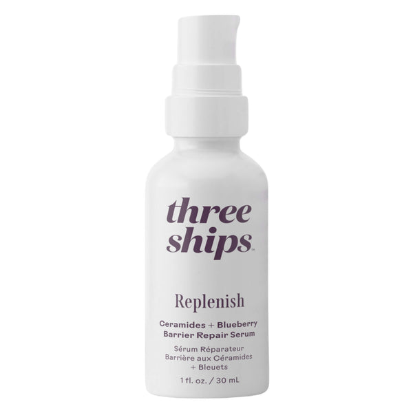 Bottle of Three Ships Replenish Ceramides + Blueberry Barrier Repair Serum 30g
