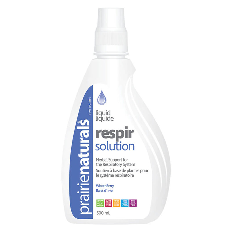 Bottle of Liquid Respir Solution 500 Milliliters